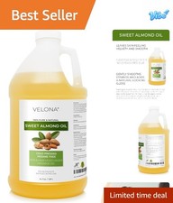 Sweet Almond Oil - 64 Fl Oz  100 Pure and Natural Carrier Oil Cold Pressed...