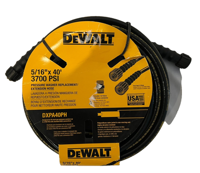 #ad DeWalt DXPA40PH 5 16quot; x 40#x27; 3700 PSI Pressure Washer Replacement Extension Hose $69.99