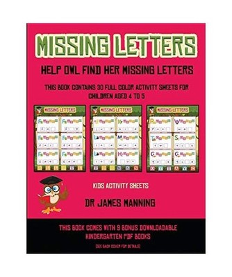 Kids Activity Sheets [Missing letters help Owl find her missing letters]: This b