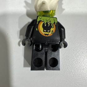 Lego Agents Villian DR. D ZASTER MINIFIG  w/Neon Green Minifigure Head -8969