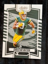 2023 Panini Absolute Christian Watson Green Bay Packers Rookie Football Card No.