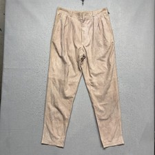 NWOT Ralph Lauren Rogers Purple Label Lamb Suede Pants Made in Italy
