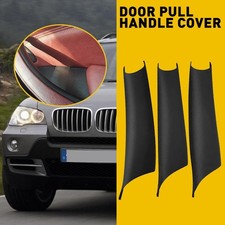 Black For BMW X5 X6 E70 2007-2013 E71 Interior Door Handle Panel Pull Cover Trim