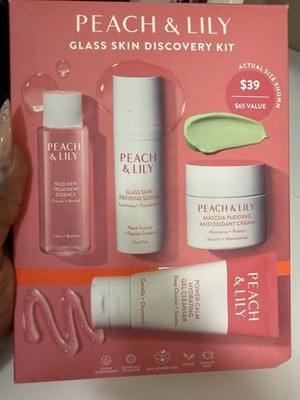 PEACH & LILY Glass Skin Discovery Kit Travel Size 4-Step Set Niacinamide