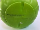 VINTAGE Plastic Pumpkin Pail Blow Mold GREEN HALLOWEEN BUCKET with Handle — photo 3