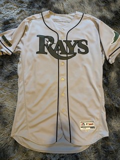 Steven Souza Jr. 2017 Game Used Signed Memorial Jersey Mlb