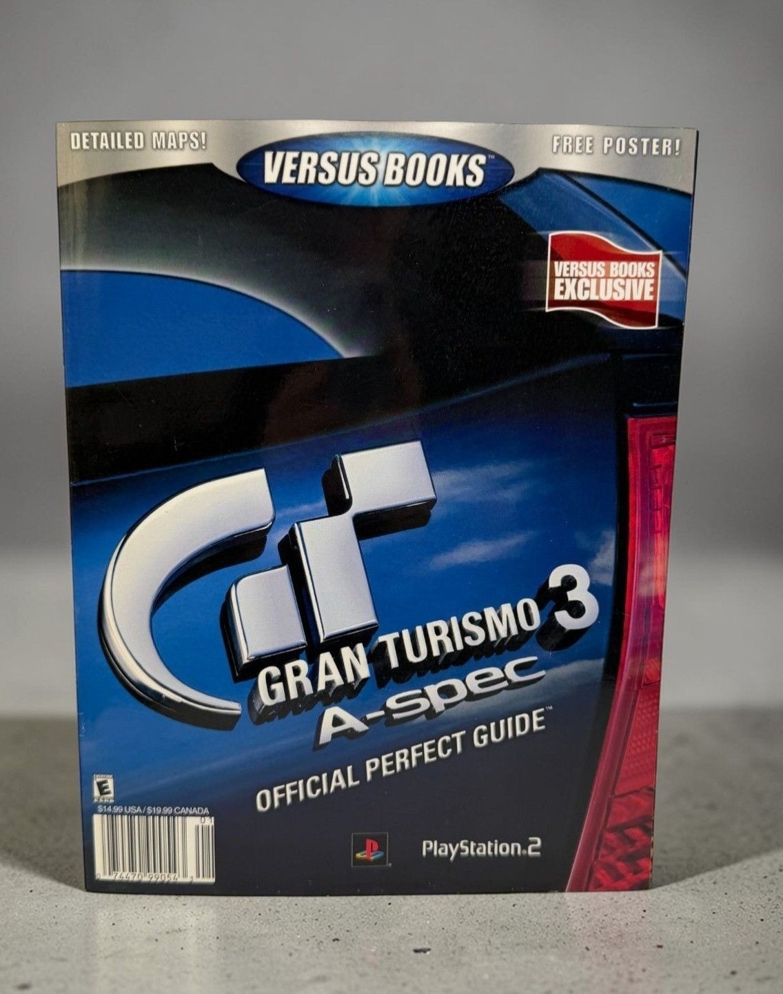 Gran Turismo 3 A-Spec Strategy Guide Versus Books Playstation 2 PS2 with Poster