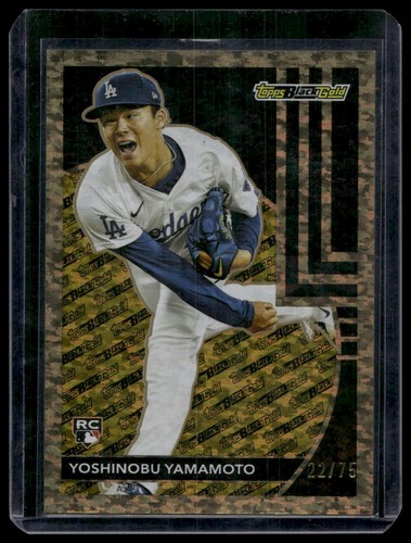 Yoshinobu Yamamoto [Gold] #BG-13 2024 Topps Update Black Gold card