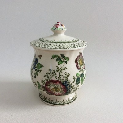 Mason's Masons PAYNSLEY PATT PATTERN Grün Zuckerdose Marmeladendose