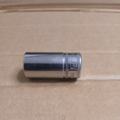 Snap On 15 mm FSMS15 3/8'' tief 6 Punkt halbtief Chrom Steckschlüssel