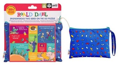 ROALD DAHL SPLENDIFEROUS ZWEISEITIGES REISENPUZZLE UND ETUI FÜR UNTERWEGS 49 TEILE