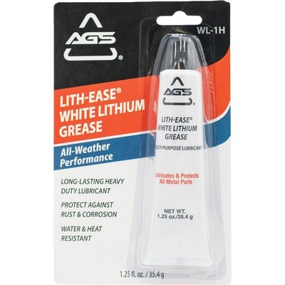 AGS Lith-Ease 1.25 Oz. Tube White Lithium Grease WL-1H Pack of 12 AGS Lith-Ease