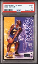 1996 SKYBOX PREMIUM #203 KOBE BRYANT ROOKIE RC PSA 7