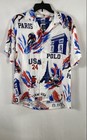 Polo Ralph Lauren Mens Team USA Paris 2024 Olympics Viscose Button Up Shirt Sz M — photo 1