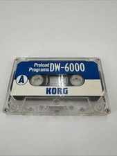 KORG DW-6000 PreLoad Programs Cassette Tape SYNTHESIZER DATA DW6000 Original