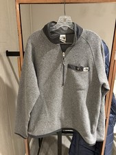 The North Face Men  s Gordon Lyons 1/4 Zip Jacket Sweater Knit Fleece Medium