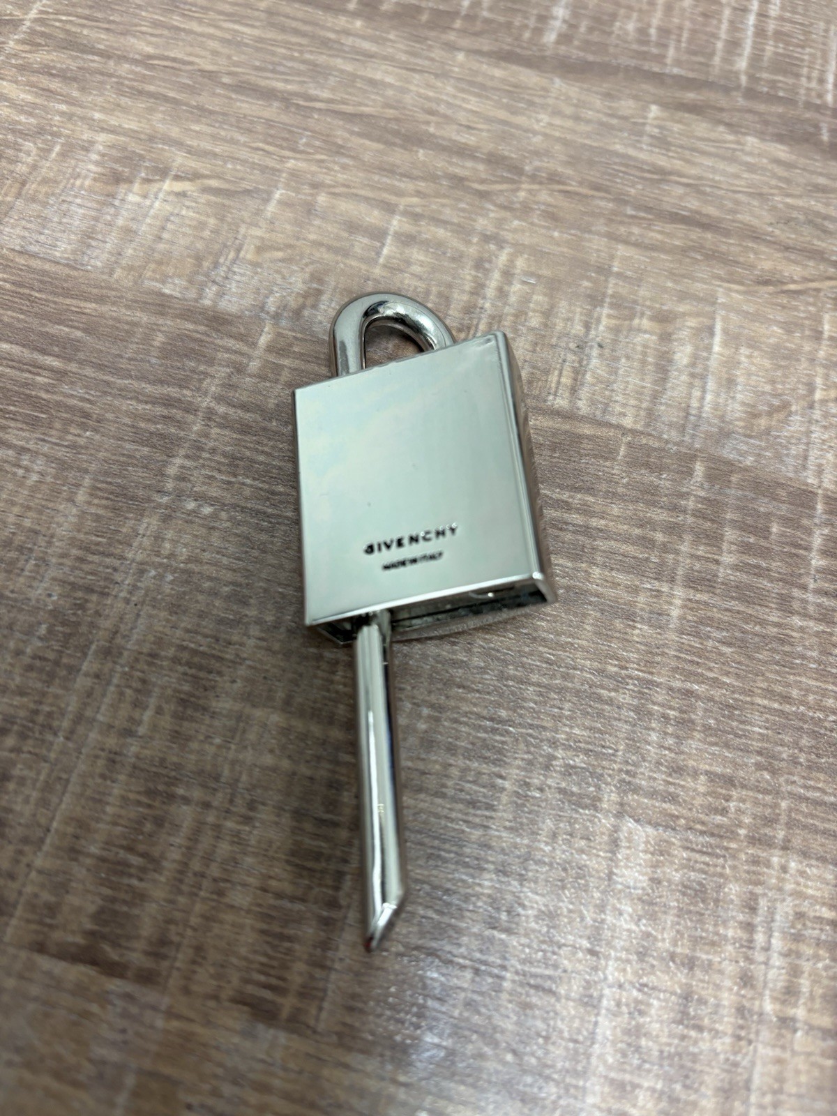 Givenchy Beige Solid Satchel Top Handle Zip Silver Hardware Padlock Key — image 17