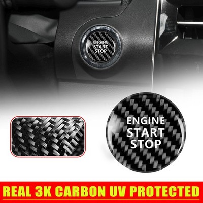 Engine Start Stop Button Cover Trim For Toyota Highlander 2015-2018 Carbon Fiber