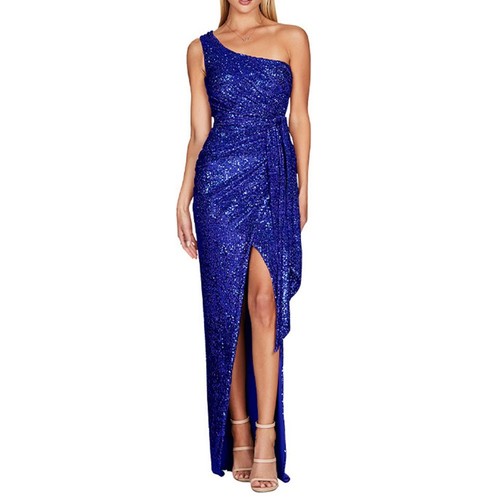 Ruffled Lace Up Evening Gown in Gorgeous Sequins for Special Occasions - Picture 11 of 32