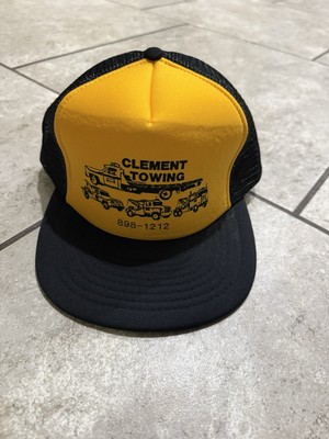 Yellow and black clement towing snapback hat! perfect condition! one size!! 