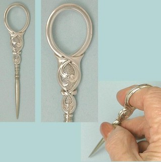 Antique Sterling Silver Stiletto / Awl English Circa 1870s