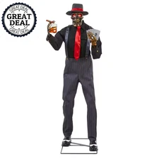 Home Accents Holiday 6.5 ft Animated LED Jack of Spades – Halloween Animatronic