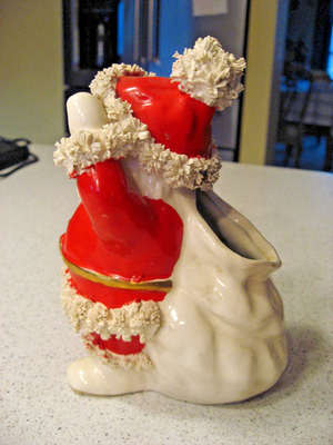 Vintage Napco Japan 1959 Spaghetti Trim Santa Claus Ceramic