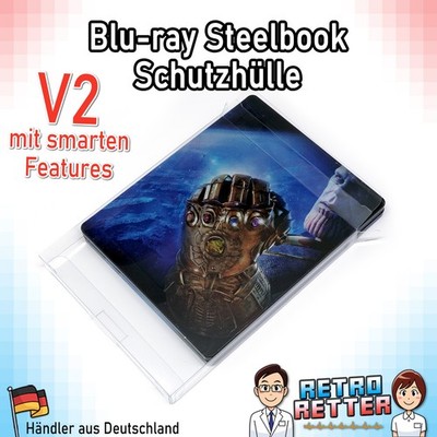 Schutzhüllen Blu-Ray Film Steelbook V2 mit Schnellzugriff 0,35 mm Protectors