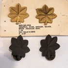 Lot of 4 WWII WW2 US Army Air Major Officer Gold Oak Leaf Military Pin & Back