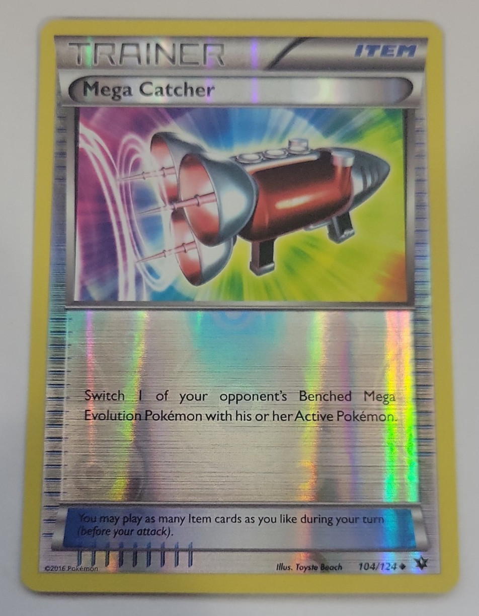 2016 Pokemon Fates Collide #103 Mega Catcher Reverse Holo NM to Mint Condition