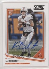 2018 Score Rookies Signatures Kurt Benkert #356 Auto wd9