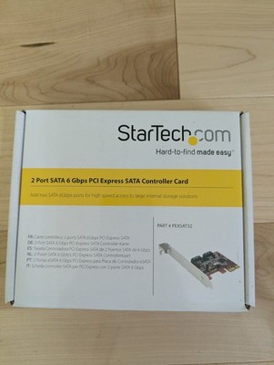 StarTech 2 Port eSATA/SATA 6Gbps PCIe Controller