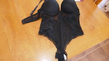 Body Spitzenbody H&M schwarz Gr. 42, NEU, Super Push