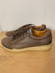ecco golf shoes mens brown