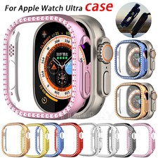 For Apple Watch Ultra 1 2 3 49mm Bling Full Bumper Protective Screen Case Cover