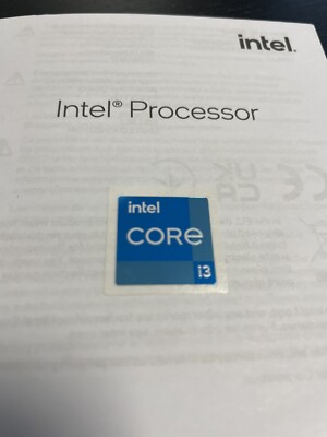 Original Intel Core i3 Inside Case Badge Aufkleber (11. 12. Generation) 18mm