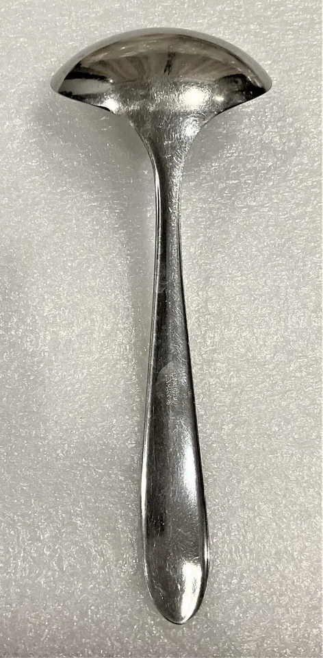 Cucharón pequeño de acero inoxidable para salsa - Dinamarca 18/8 - patrón Stelton Foto 3 de 4