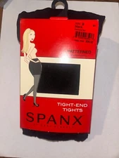 Spanx size B  Black  Diamond Foil  Tight End Shaping Tights  Style 951  NWT (536