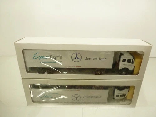 LION TOYS -JAVI TOYS- MERCEDES BENZ EXPO ESPRIT + DOOR LIFT - 1:50 - GOOD IN BOX