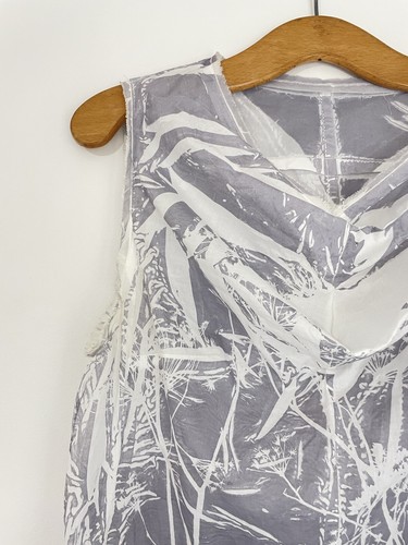 Spacecraft womens dress 100% cotton sleeveless grey made in Melbourne size 10 - Picture 3 of 7