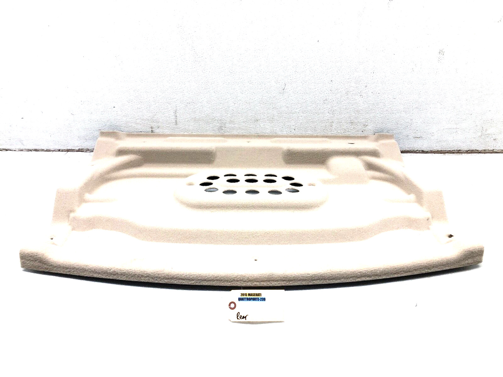 2014-2020 MASERATI QUATTROPORTE REAR TRUNK TOP UPPER SPEAKER COVER DECK OEM.