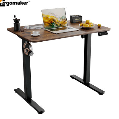Ergomaker 35'' Modern Electric Sit Standing Desk Height Adjustable Table Office