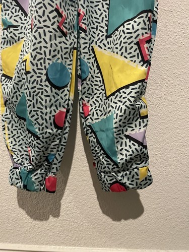 Retro 80s 90s Jumpsuit Saved By the Bell Background Style Pattern Side Large - Afbeelding 4 van 10