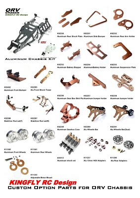 #ad #ad Kingfly Aluminum option parts for TAMIYA ORV Chassis Frog SUBARU Brat $139.99