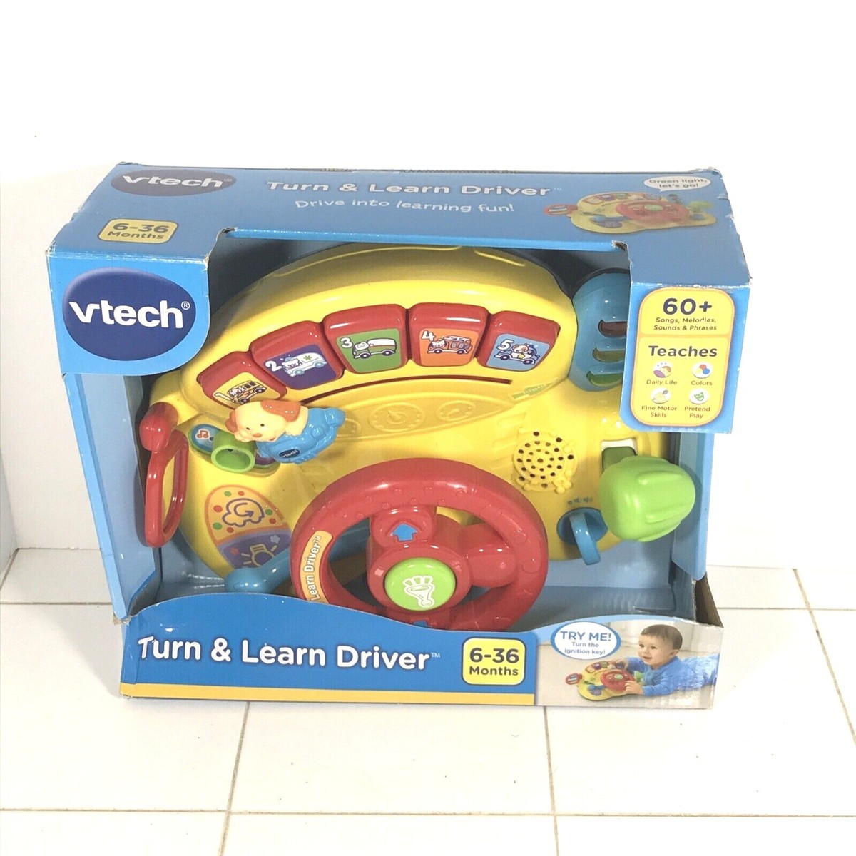 VTech Turn and Learn Driver, Learning Toy, Car Toy, Role-Play Toy 6-36  Months