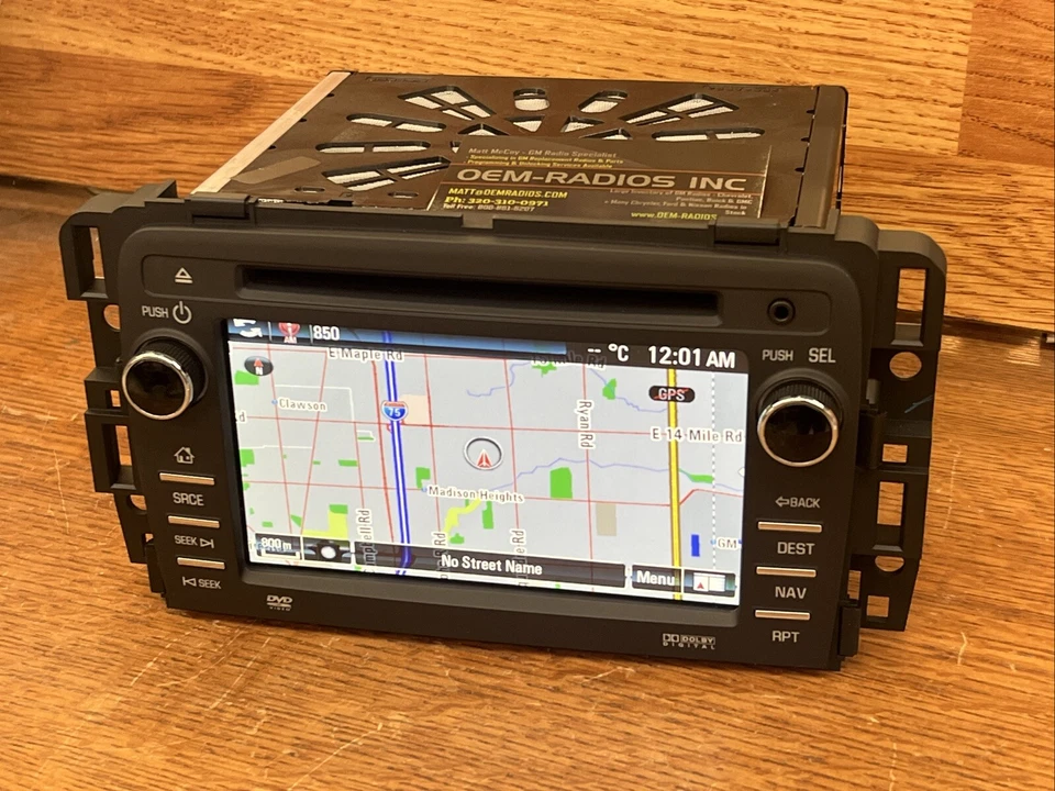 Nuevo Buick Enclave 2014-2017 AM/FM/CD/DVD/XM navegación radio auxiliar OEM desbloqueado Foto 4 de 4