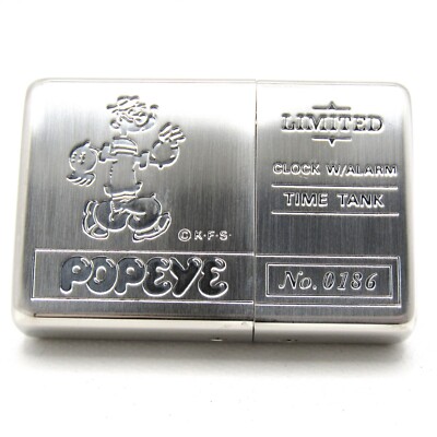 Popeye Limited No.0186 Zippo Time Tank Pocket Clock Watch 1995