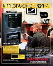 1996 WEB TV Original Vintage Print Ad Home Electronics Circuit City Internet