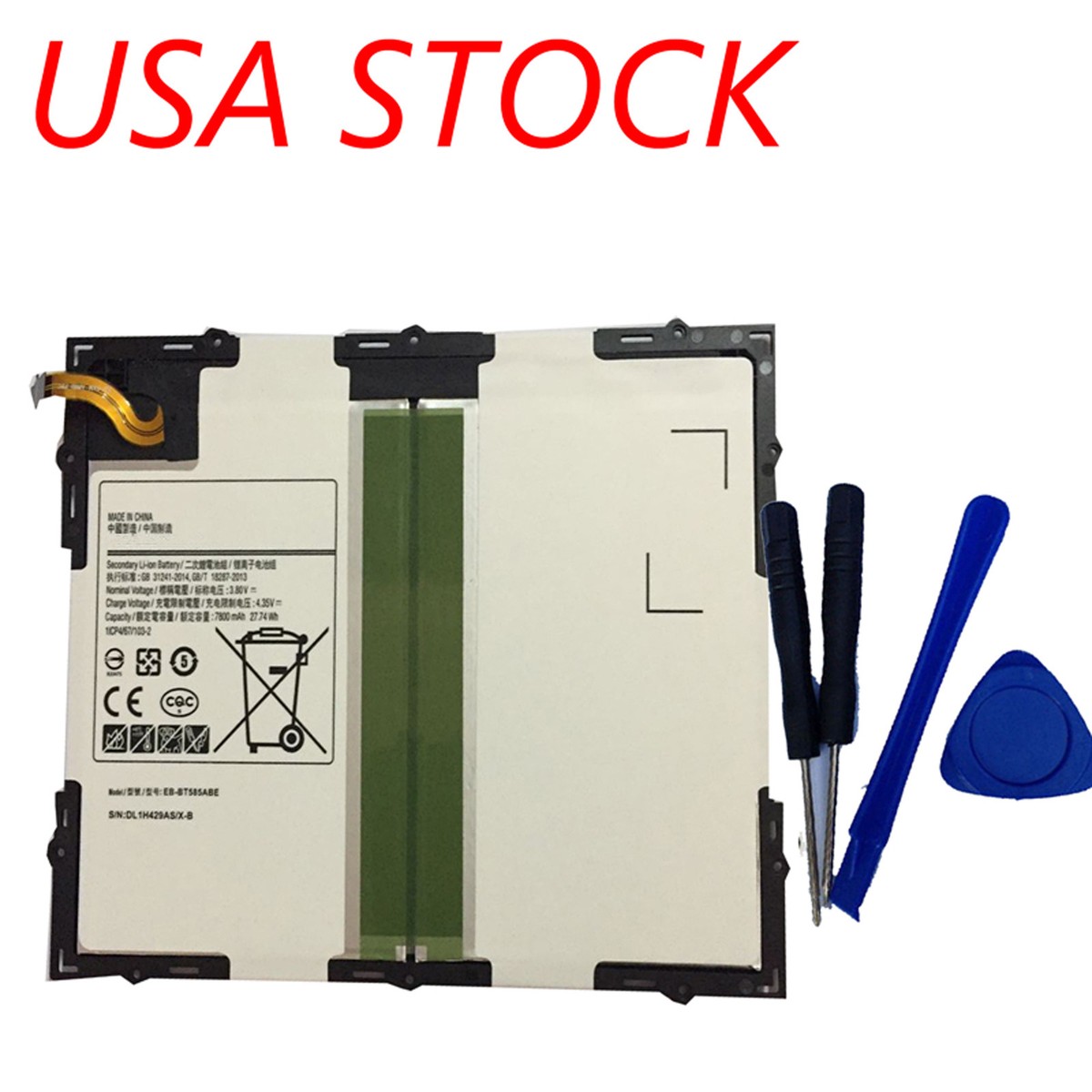 【美品 バッテリ90%】Galaxy Tab A 10.1インチ NEW TABLET Battery For Samsung Galaxy Tab A 10.1 SM-T580 T585 T587