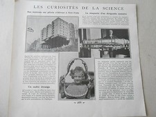 Maisons sur pilotis à New York  Machoire de requin en Austalie Image print 1926